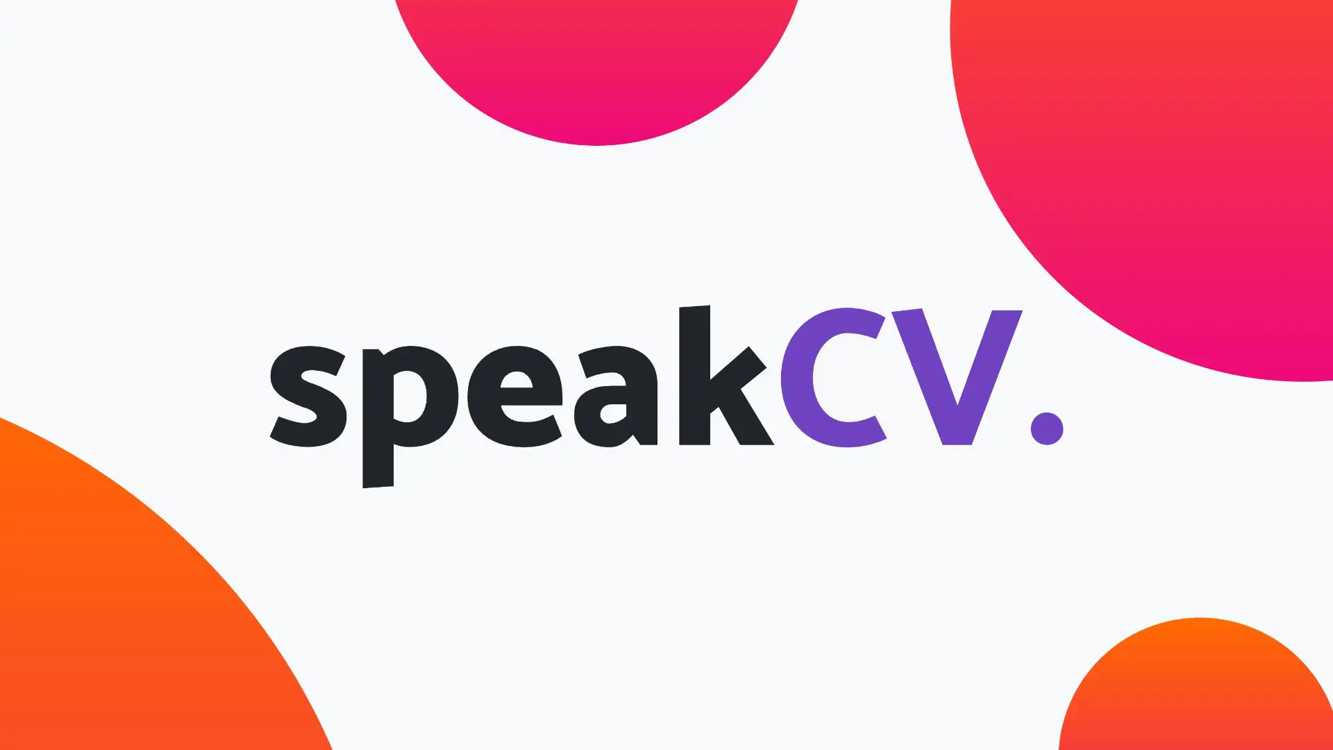 speakCV project banner